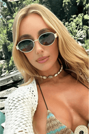 Óculos De Sol Oval Vintage