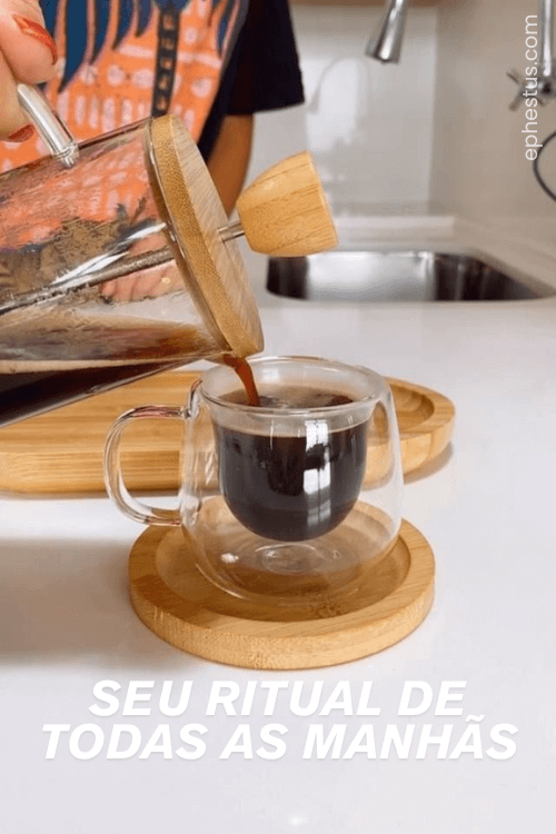 Prensa Francesa - Vidro & Bambu