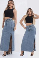 Saia Jeans | Cintura Alta