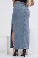 Saia Jeans | Cintura Alta